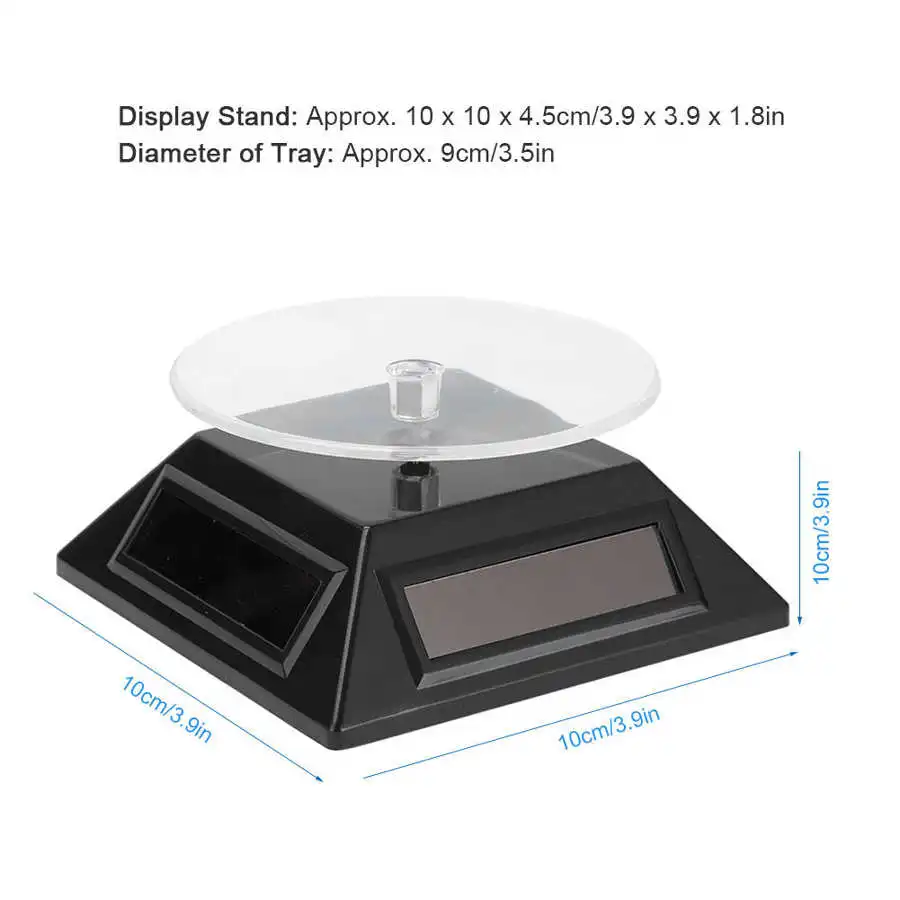 Солнечный дисплей Стенд поворотный стол ювелирные часы телефон Вращающийся s