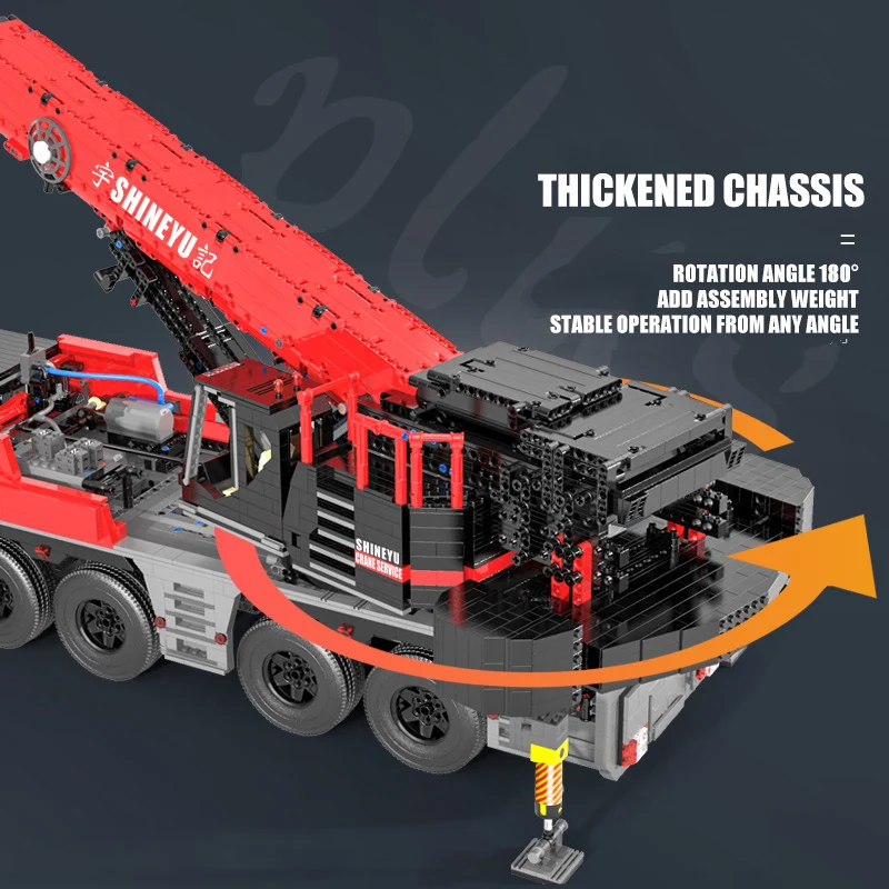 XQ MOC High-Tech Building Blocks APP RC Motorized Mobile Crane Model Assembly Stacking Bricks Kids DIY Toys Boys Christmas Gifts | Игрушки и