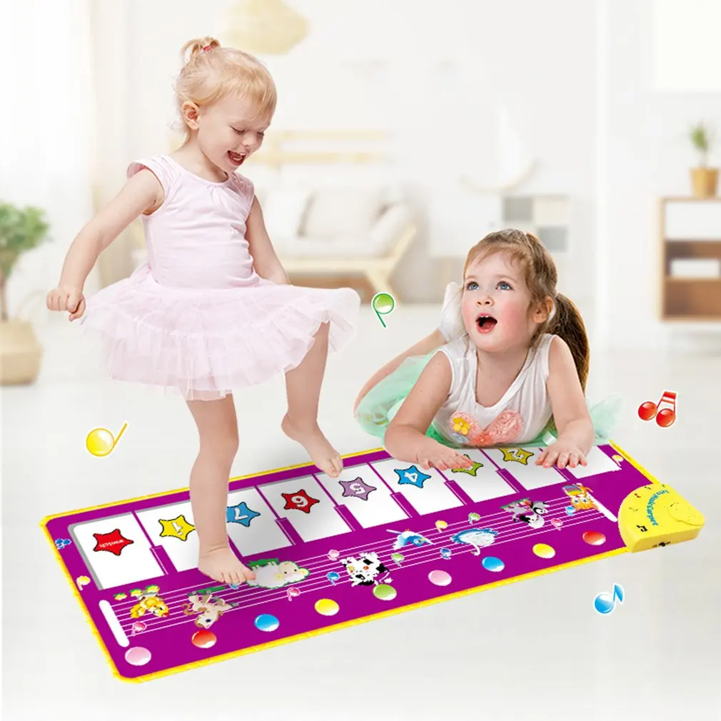 

Early Education Dancing Mat Crawling Mat Pedal Piano Music Blanket With Music Sounds Light Kid Dancing Blanket Music Carpet