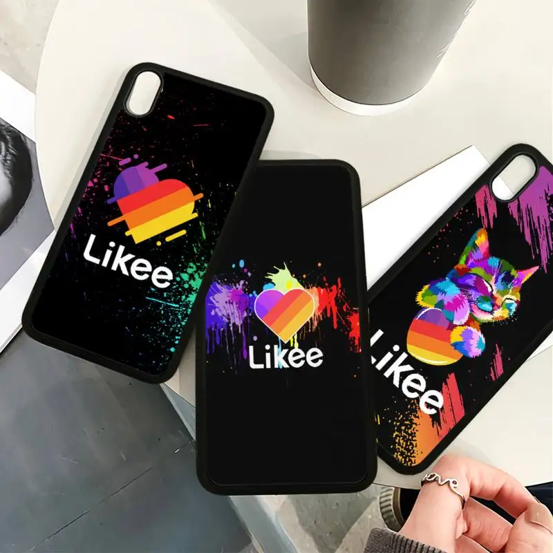 

Likee Funny Cat Bear Love Heart Soft TPU Hard PC Phone Case For Samsung S9 S10 S20 Plus S21 S30 Ultra S7 S8 S10e Note 9 20