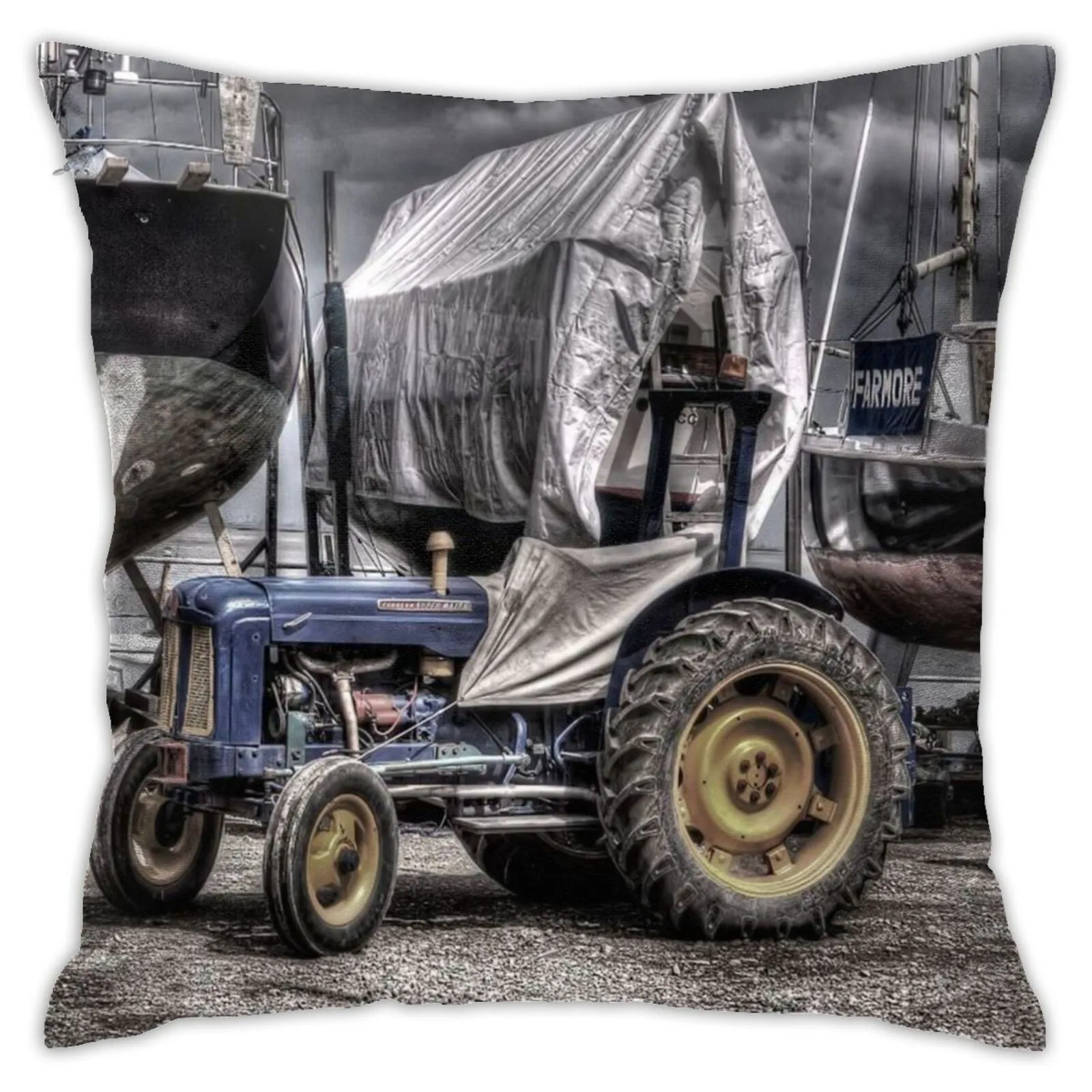 

Free Shipping 3d Printing Customization Tractor Pillowcase