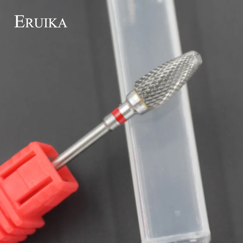 ERUIKA 1 шт. вольфрамовое твердосплавное сверло для ногтей размера F 3/32 &quotрезак ног