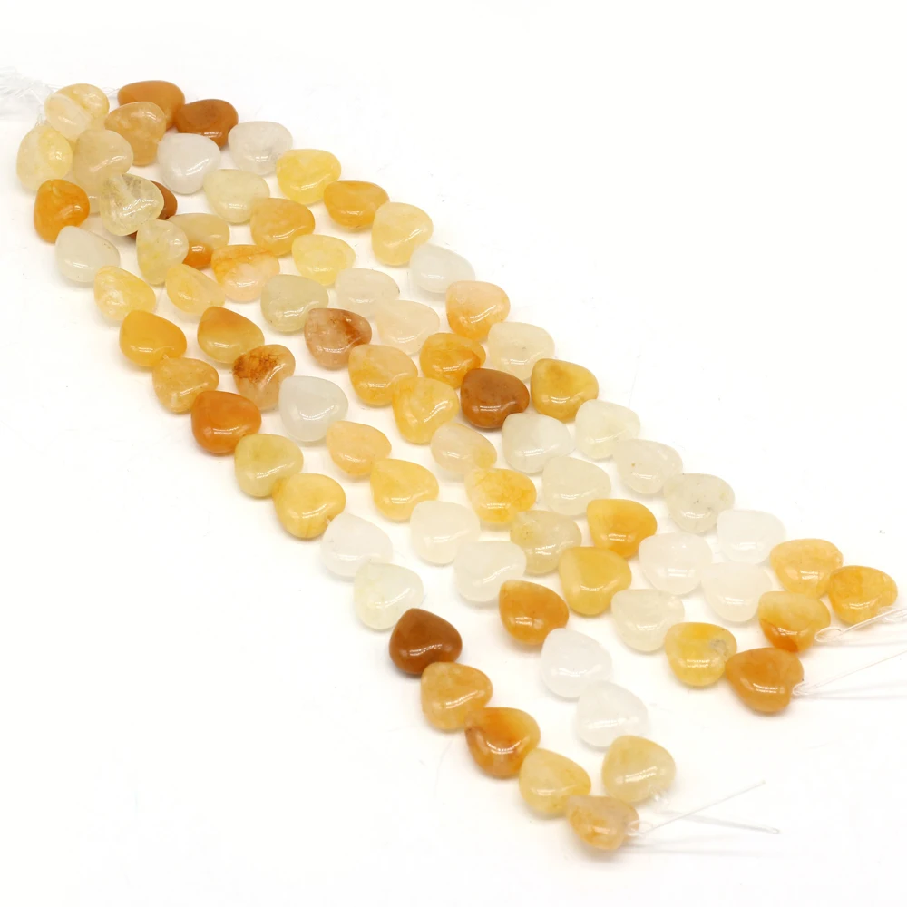 

Горячая Распродажа, натуральные желтые нефритовые полудрагоценные камни в форме сердца, бутик, сделай сам, фотоподарок, 16 шт.