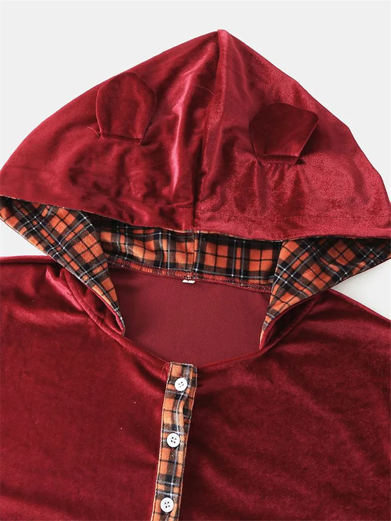 

Mens One Piece Pajamas, Trendy Striped Print Long Sleeve O Neck Button Down Jumpsuit Sleepwear