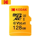 Карта памяти Kodak Micro SD, 128 ГБ, 32 ГБ, флеш-накопитель, карта памяти 64 ГБ, класс 10, U3, 4K, карта памяти 128 ГБ, карта памяти Micro SD