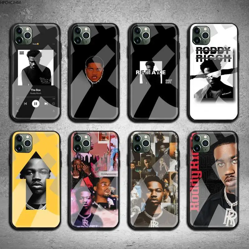 

Roddy Ricch rapper Phone Case Tempered Glass For iPhone 12 pro max mini 11 Pro XR XS MAX 8 X 7 6S 6 Plus SE 2020 case