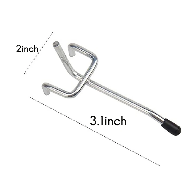 50 шт. 2-дюймовый Pegboard Крючки настенная Полка инструмент Вешалки Органайзер