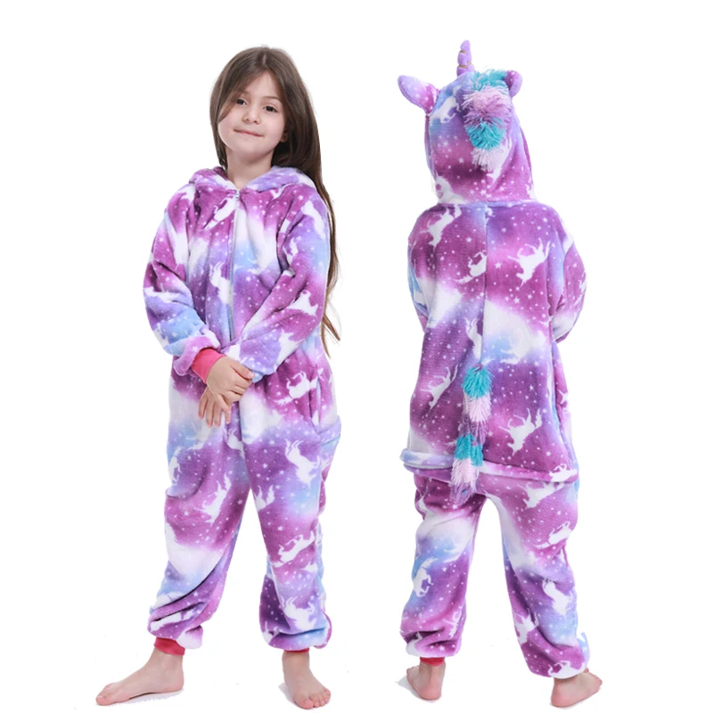 

Kigurumi Stitch Pijamas Winter Kids Flannel Cosplay Costume Pajamas Children Sleepwear Boys Girls Unicorn Pajamas Oneise 4-12Y