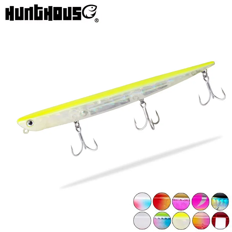 

hunthouse sinking pencil fishing lures 2020 hard bait bay ruf manic stickbait lure long casting 99mm 18.5g 155mm 31.5g sea bass