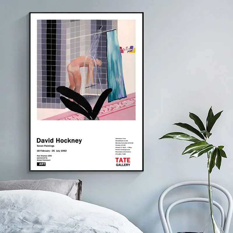 Абстрактный David Hockney картина маслом холст постер Холст Жикле классическая работа