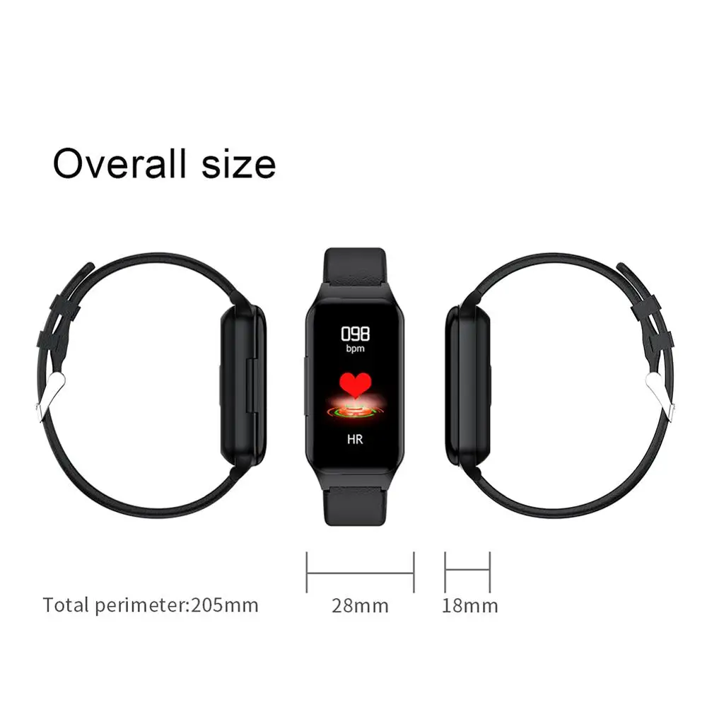 Умный Браслет 3 цвета Bluetooth 5 0 TWS наушники фитнес-трекер умный для iOS 8 0/Android 4 |