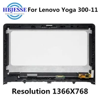 11 6 replacement laptop lcd touch screen digitizer with bezel display assembly panel for lenovo yoga 300 11 series flex 3 11