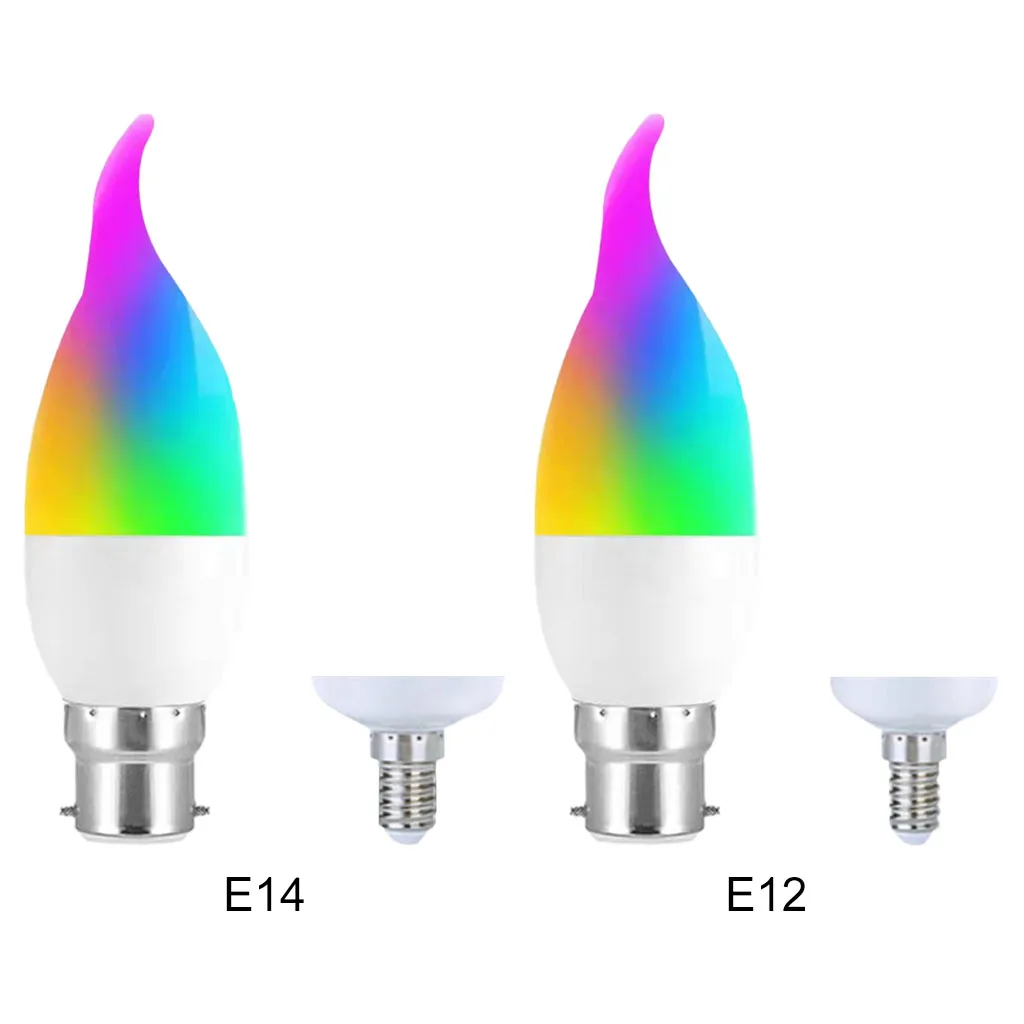 

Smart Bulb LED Light Color Changing Energy Saving Small Screw Base 5W RGB for Tuya App Control Party Indoor Outdoor Home Wedding