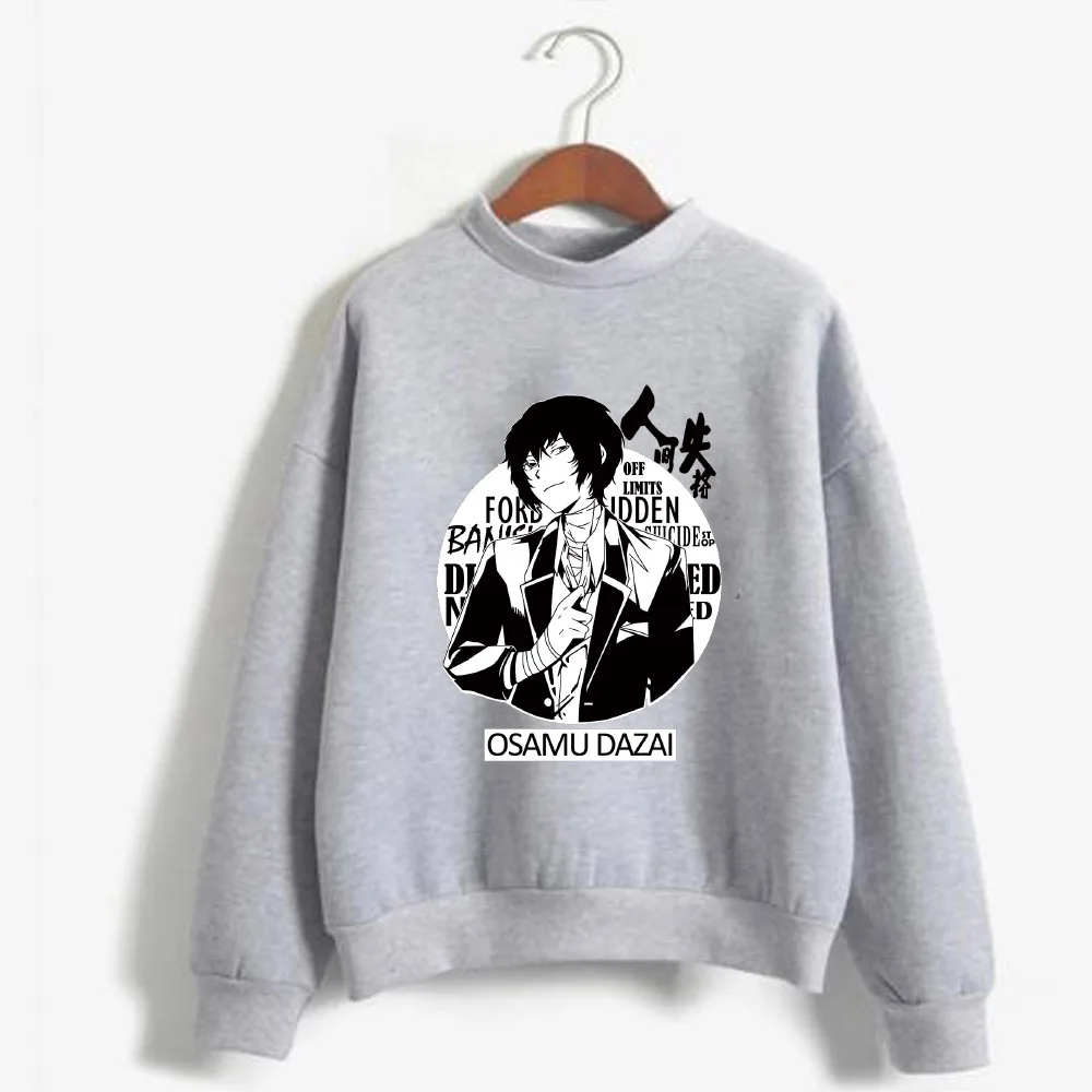 

Japanese Anime Bungo Stray Dogs Hoodie Fashion Round Neck Male