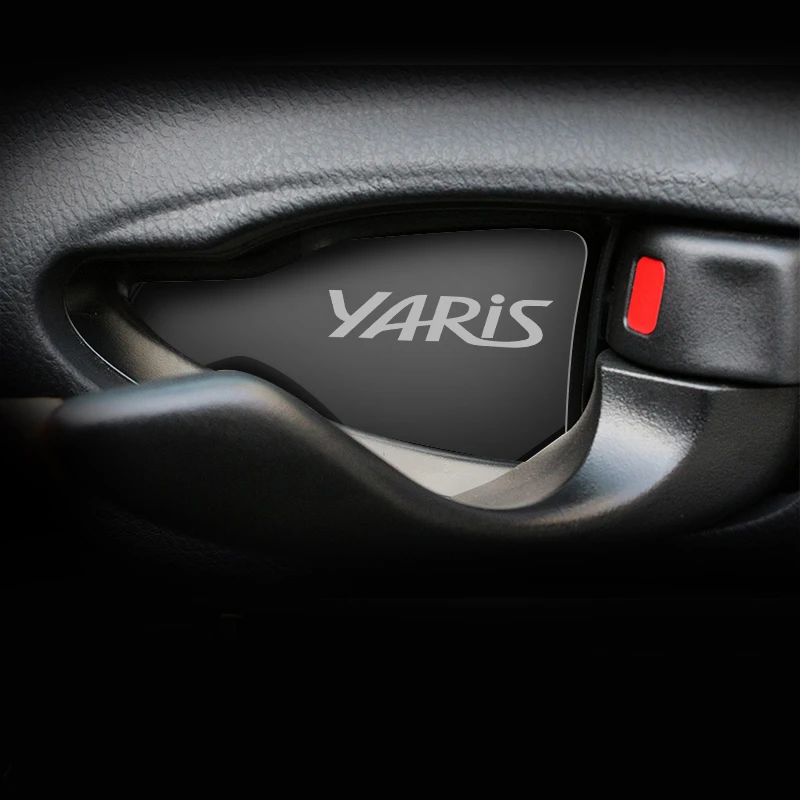 4 шт. украшение из нержавеющей стали на дверную ручку автомобиля наклейки для Toyota