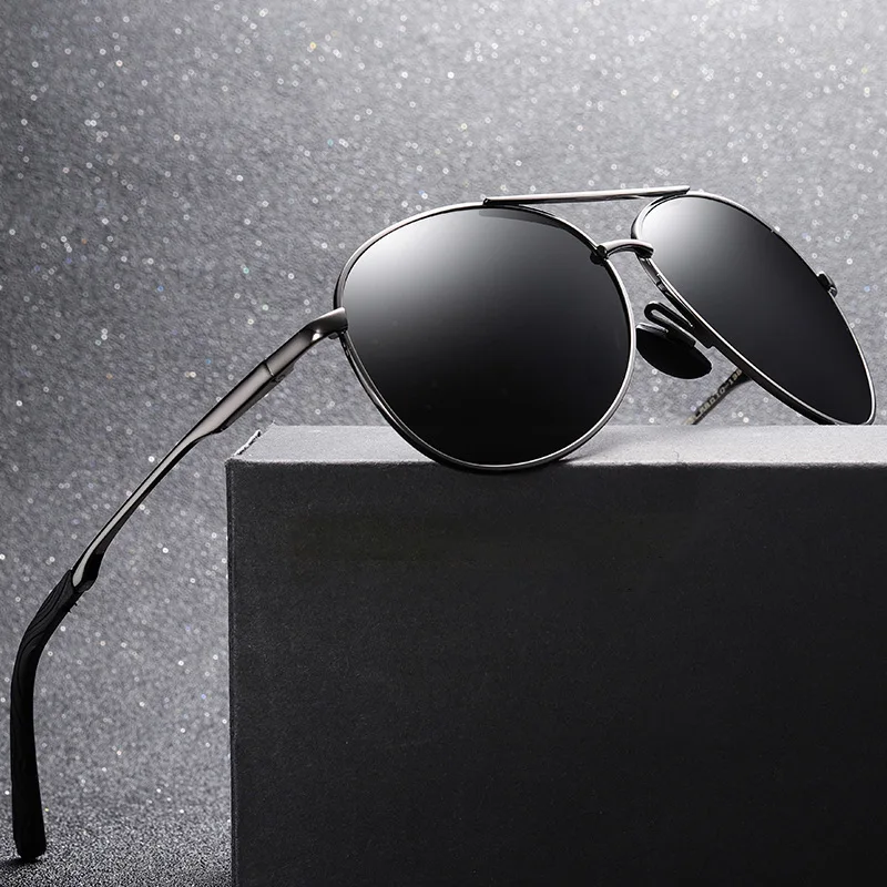 

Men Vintage Aluminum Polarized Sunglasses Classic Brand Sun glasses Coating Lens Driving Eyewear For Men/Women