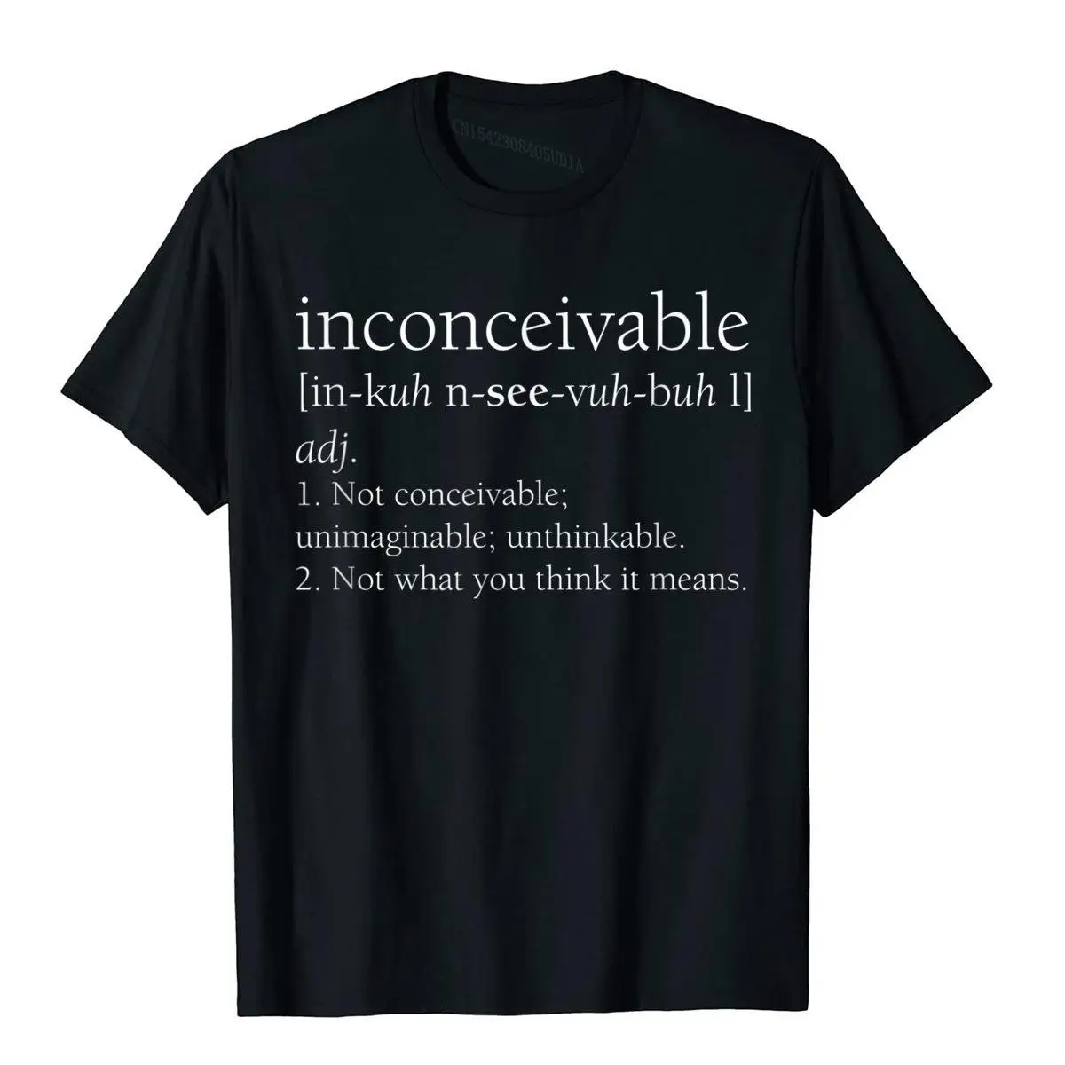 

Inconceivable Definition Shirt Funny Gift T Shirt Summer Brand Cotton T Shirt Tight For Men Harajuku Camisas