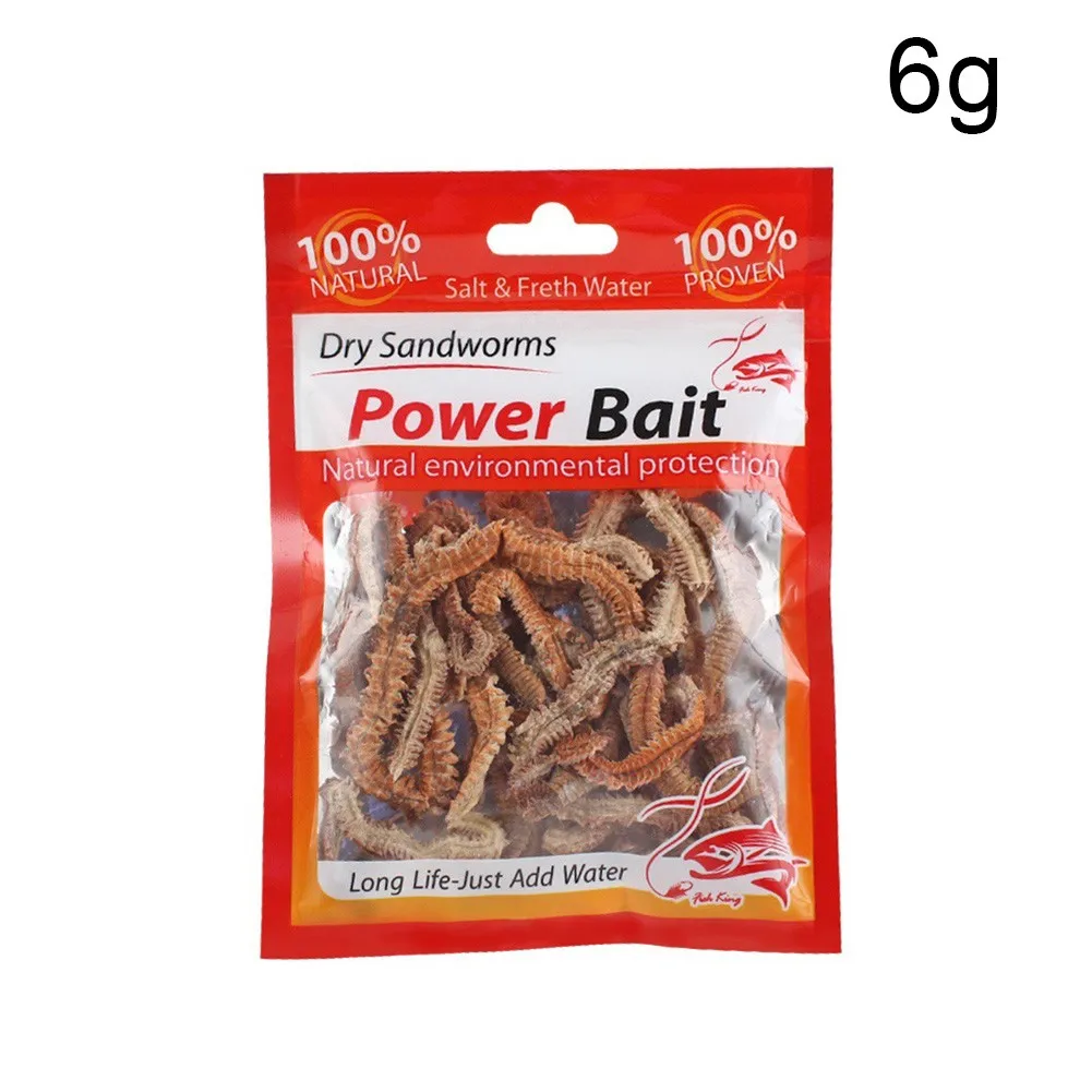 

Live Dry Sandworm Natural Sandworm Smell 6/10g Bait Dry Fishing Newest