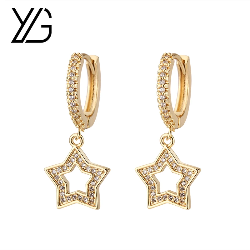 

YGL Eearrings Stud Cooper French Bread Good Zircon Fashionable Zircon Earring Fashion Jewelry For Women
