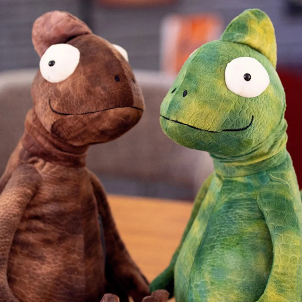 

35cm Cartoon Lizard Doll Plush Toys Simulation Toys Tricky Plaything For Kids (Green)