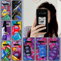 durexs phone case cover hull for samsung galaxy s 7 8 9 10 e 20 fe uitra plus note 9 10 20 black etui 3d prime painting cover