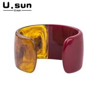 u sun colorful largecircle bangles bracelets for women 2022 jewelry personalized resin big bangle fashion designer for girls