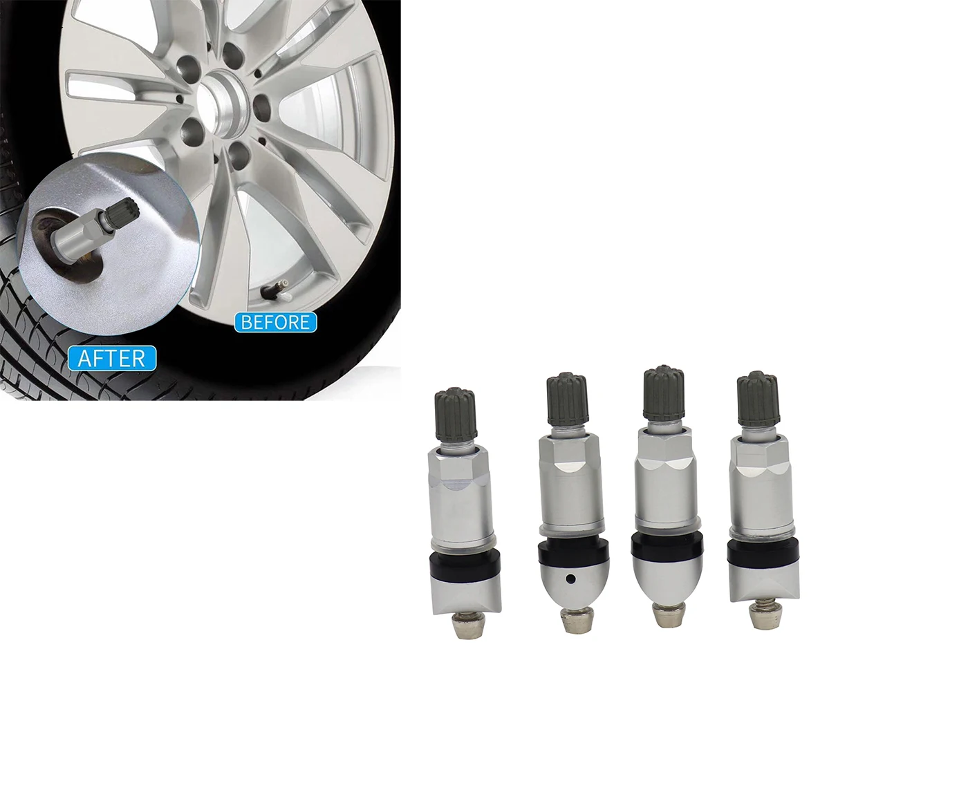 4 шт. сплав взрывобезопасный TPMS система контроля давления в шинах бескамерный