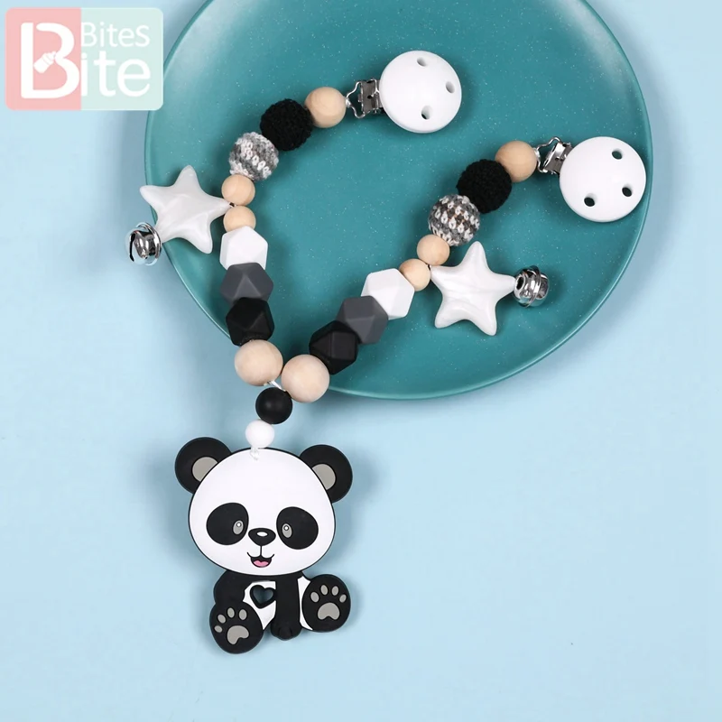 1 шт. детский деревянный зубопрорезыватель соска-пустышка с цепочкой буковое