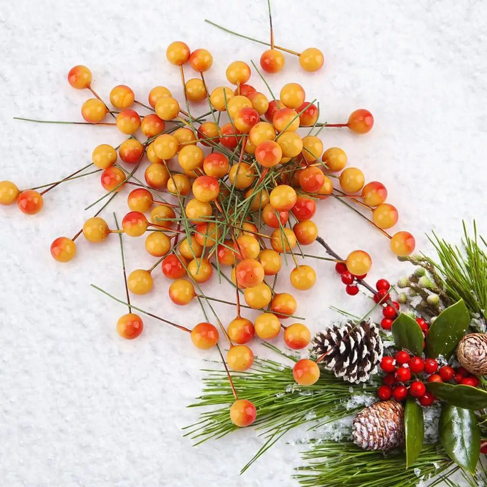 100 шт. искусственные вишневые рождественские ягоды украшения для дома DIY