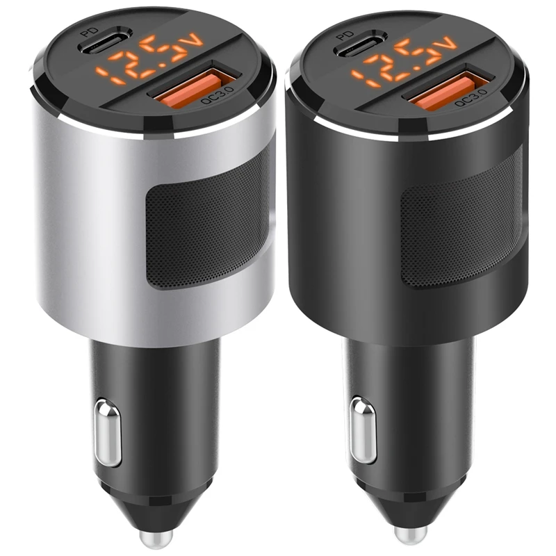 

Car Charger 18W 65W USB Car Charger PD Type Flush Fit Car Adapter for iPhone XR/Xs/Max/X/8/7/Plus