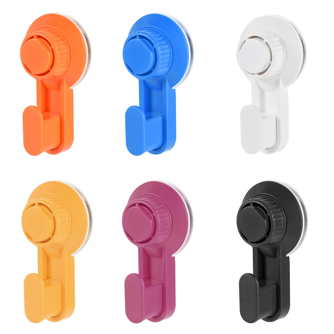 

Uxcell Suction Cup Hook Wall Mount Single Hook Towel Robe Hanger for Home Bathroom Kitchen, 100x55x35mm Purple 2Pcs