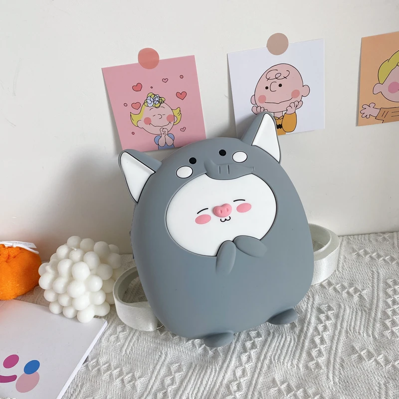 Милые Мультяшные женские сумки силиконовые сумки-мессенджеры на плечо новый