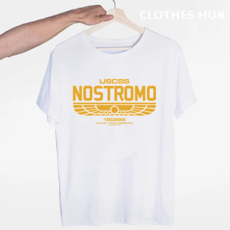 USCSS Nostromo футболка Alien USS Sulaco Colonial Marines Aliens Off World с круглым вырезом и короткими