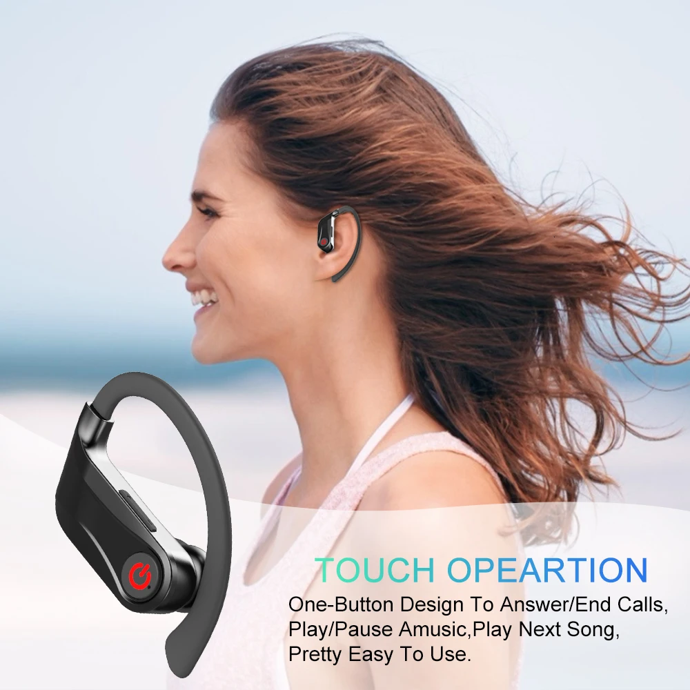 HBQ PRO Наушники вкладыши TWS с Беспроводной наушники Bluetooth 5 0 спортивные стерео чехол