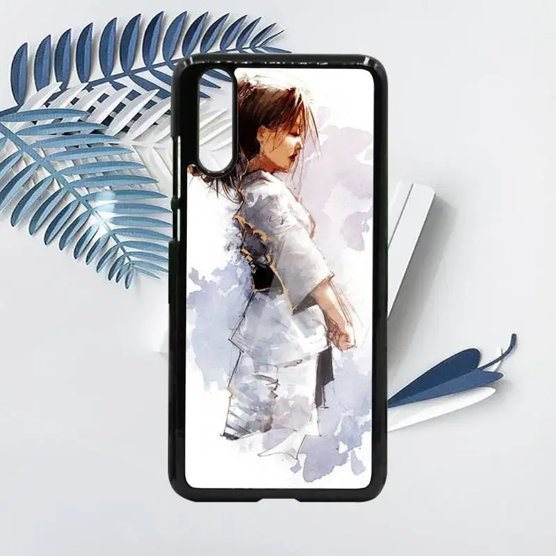 

Karate cartoon kung fu Phone Case PC For Samsung galaxy S note 8 9 20 10 e lite2019 plus pro ultra