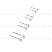 4 50 pcs 925 sterling silver ball studs simple minimalist tiny small dot studs earrings finding lots wholesale 2 5345mm
