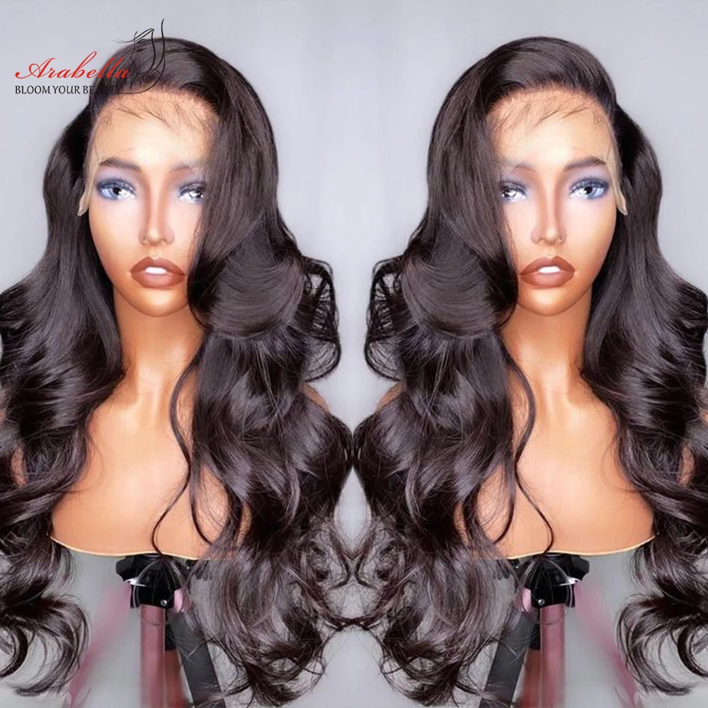 

Body Wave Lace Front Wig 13x4 Human Hair Wigs With Baby Hair Pre Plucked Bleached Knots Arabella Remy 13x5x2 Lace Frontal Wig