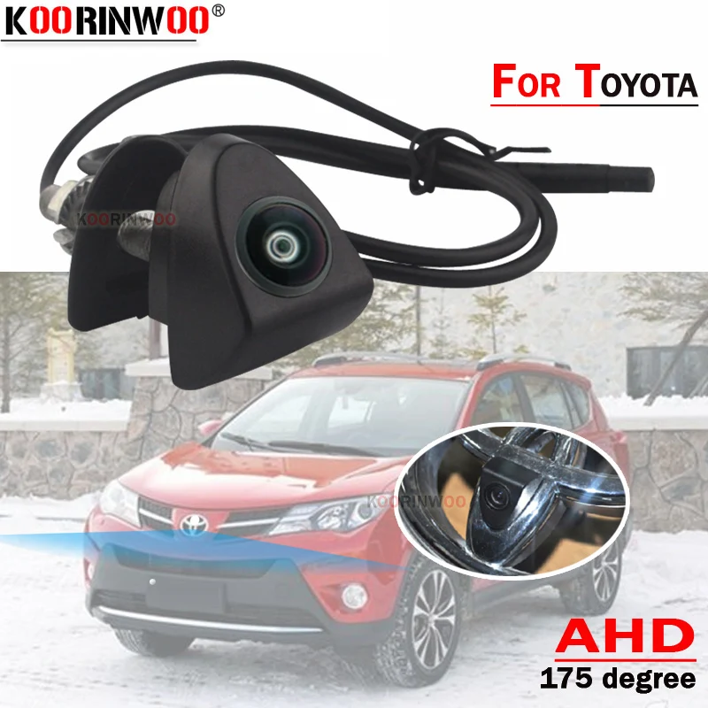 

Koorinwoo AHD 175 Wide Angle Car Logo Camera Front For Toyota/Prado/Highlander/Land/Cruis/Camry/Corolla/Yaris/VIZI/REIZ/Verso