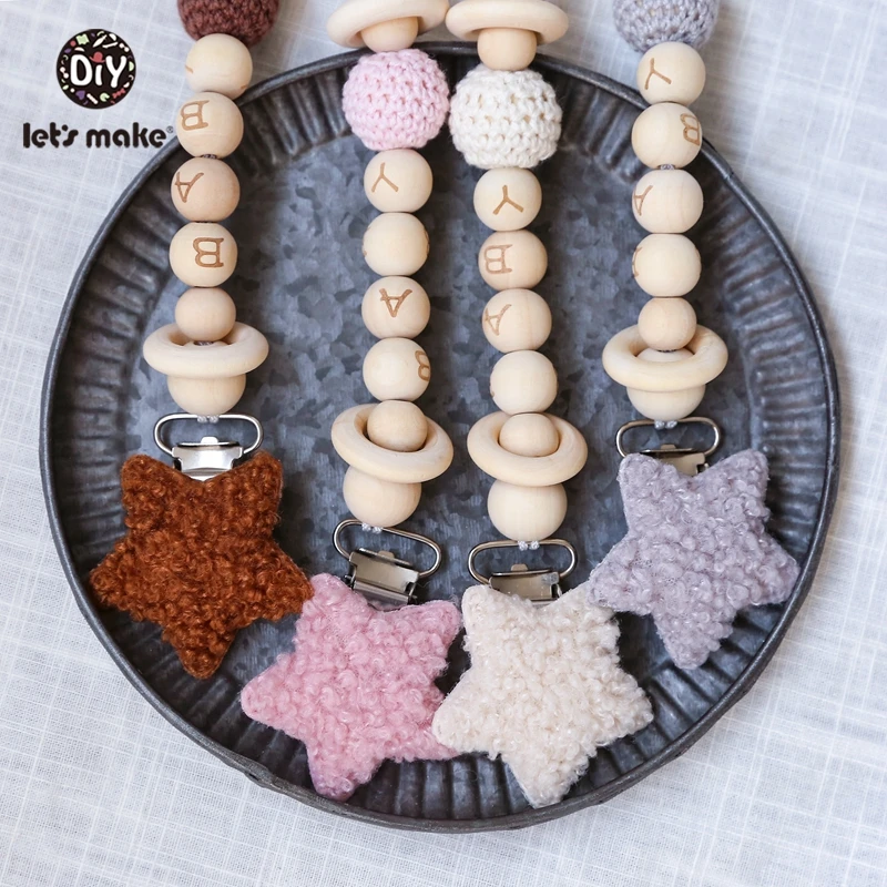 4 шт./набор деревянные зажимы для соски с буквами соски|Соска| - Цена: 864,71 руб.