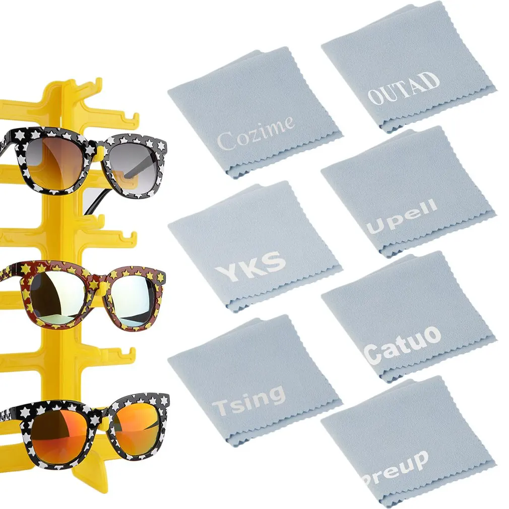 Легко Использовать средство для очистки очков салфетка удаления пыли с узором