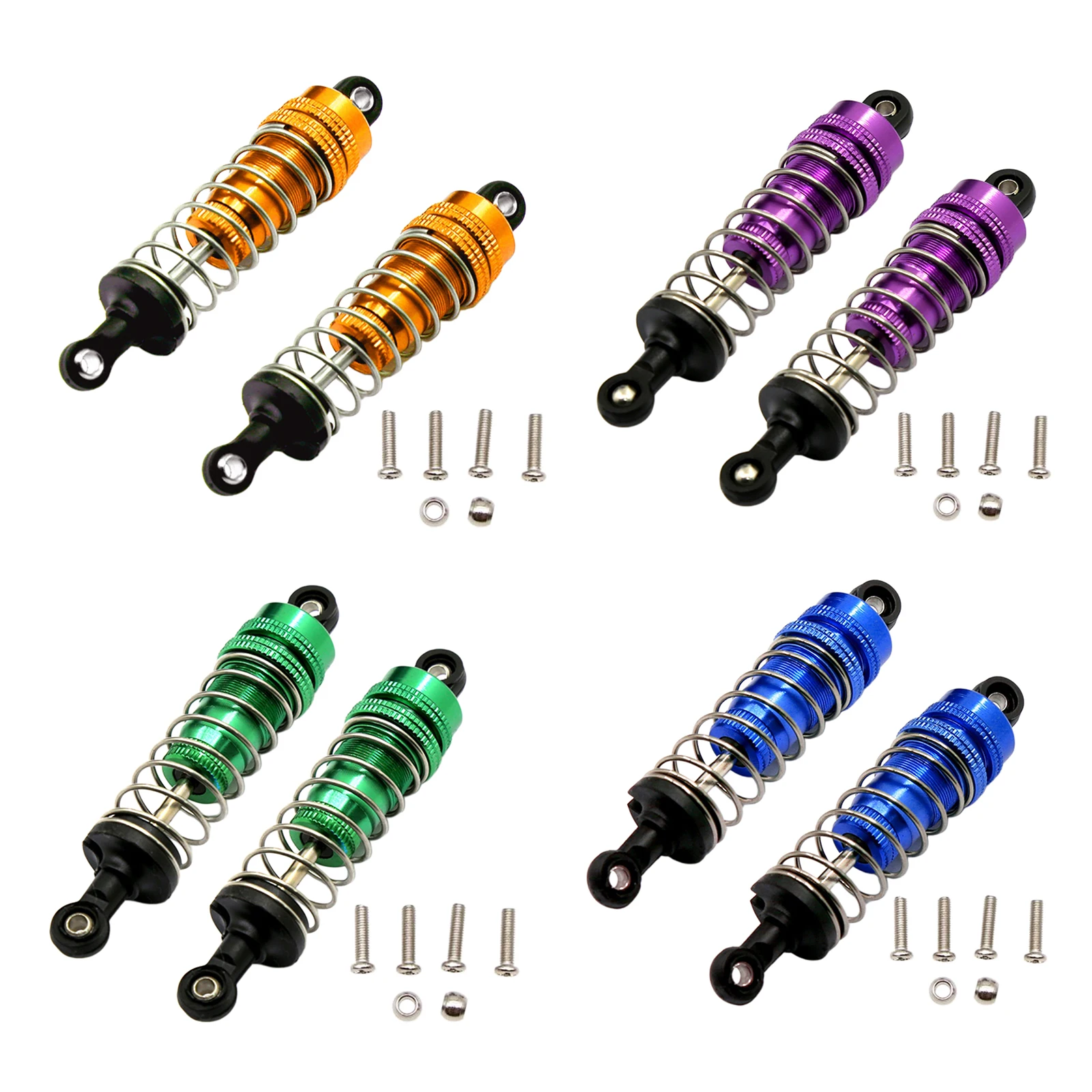 

1 Pair Metal Front&Rear Shock Absorber For 1/14 WLtoy 144001 1316 RC Car Upgrade Part