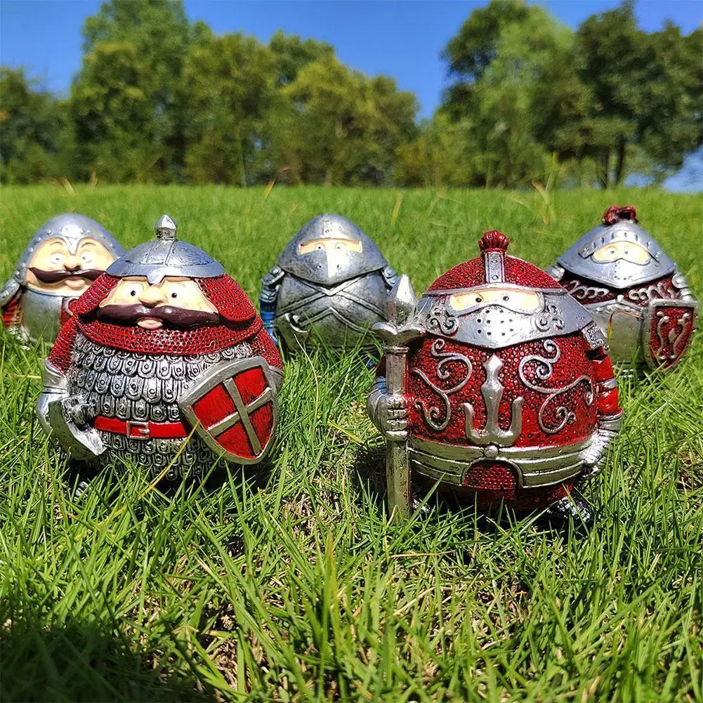 

Садовая статуя гнома, рыцарь, резиновые рыцарские украшения, поделки, настольные украшения, рождественские украшения, подарок для детей, др...