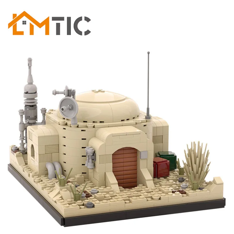 BuildMOC 50144 Звездный набор Wars SW Owen Lars' Home On Tatooine Строительные блоки Diy 695 шт игрушки