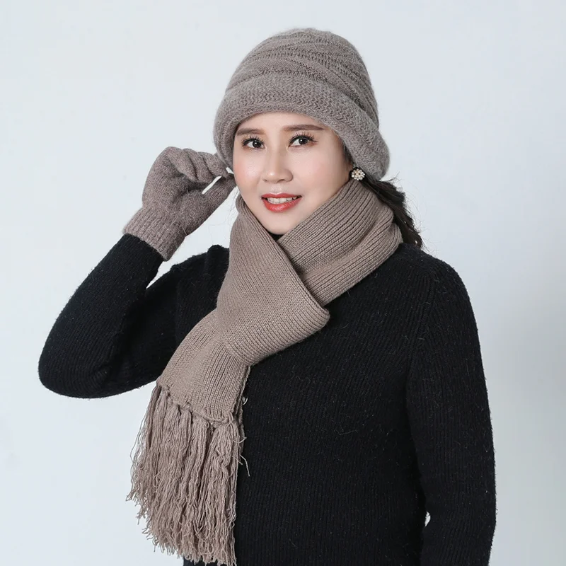 Панама женские зимние шапки наборы теплых шерстяных шапок шапка из смешанного