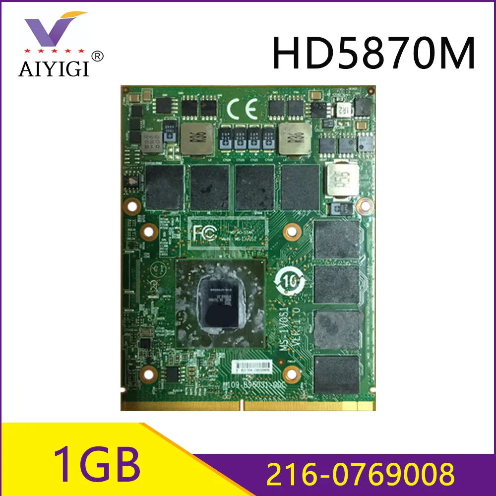 Видеокарта Radeon HD5870 HD5870M GDDR5 1 ГБ 216 0769008 для MSI 16F1 16F2 16F3 1656 1727 Clevo W860CU W870CU P150SM|ЖК-экран