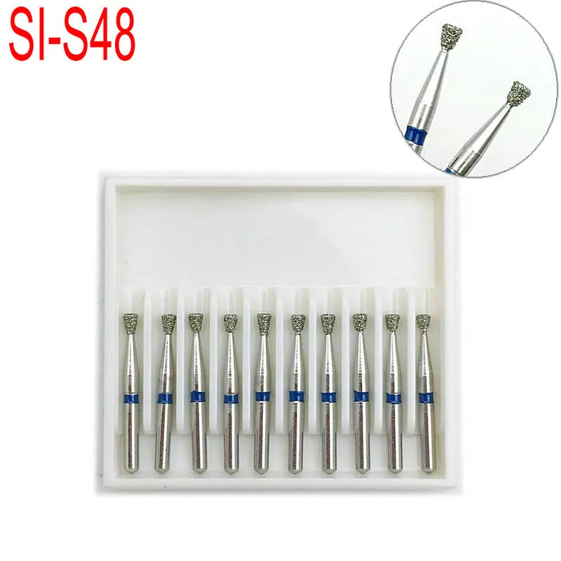 10 шт/комплект стоматологических алмазных боров (сверла стоматологические боры Dia