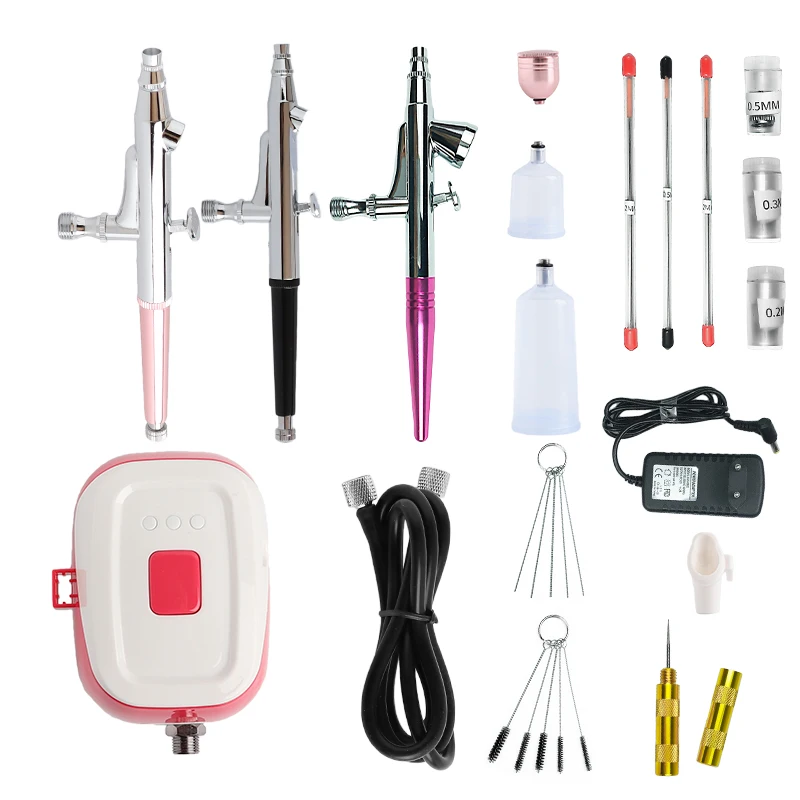 Onnfang бесшумный мини аэрограф компрессор комплект для Красота косметика ногтей
