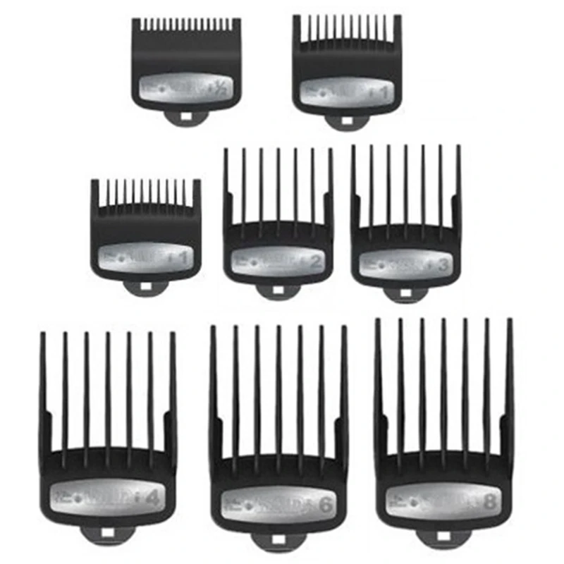 

Professional Premium Cutting Guide comb for wahl with Metal Clip '1/16'in to '1'in Set (8pcs/lot)