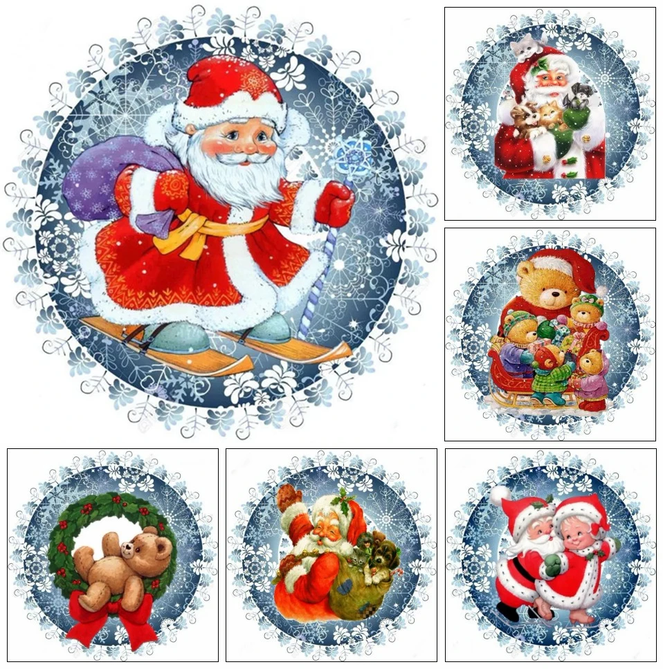 

Новое поступление, Рождественская Алмазная вышивка, мультяшный Санта-Клаус, снеговик, мозаика для детей, 5D, полная дрель, алмазная живопись, Декор, подарок