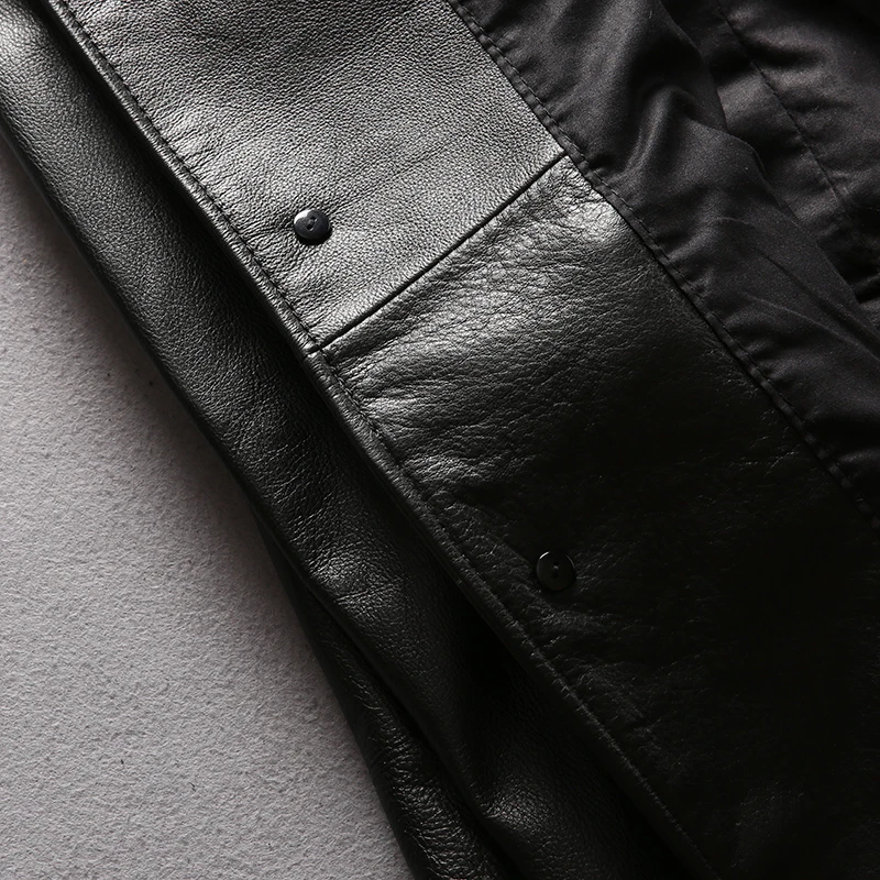 

Genuine Jackets Men Soft Cowhide Leather Coat Business Casual Slim Fit Jackt Coats Free Fast Shipping